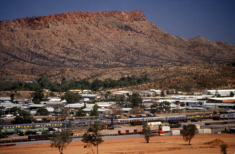 1998: The Ghan arrives from Adelaide into Alice Springs
