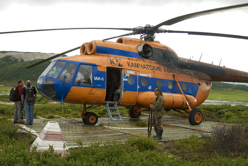 MI-8 helicopter in Nalychevo Nature Park
