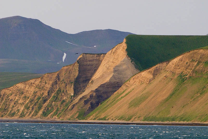 Cliffs at Commander Bay, Bering Island