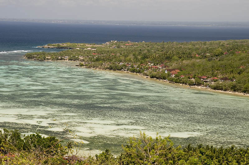 Looking back from Nusa Ceningan