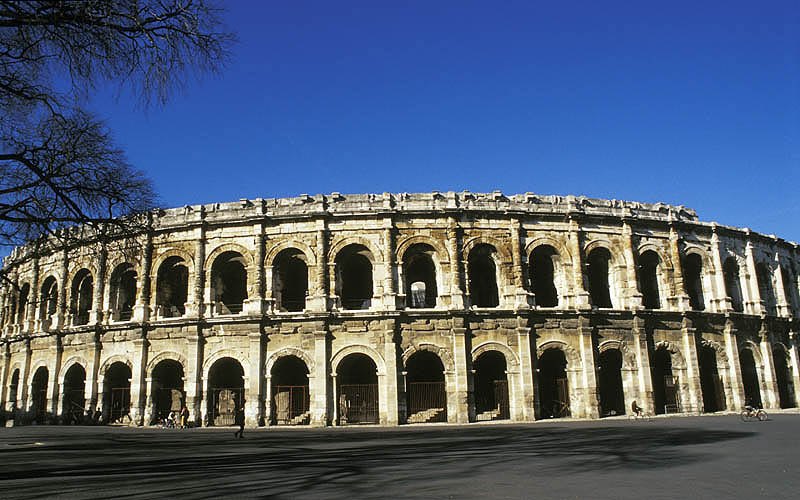 Les Arenes, the Roman amphitheatre in Nimes