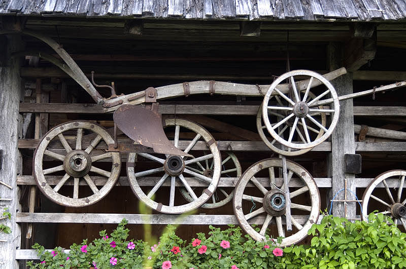Old farm equipment, Bled