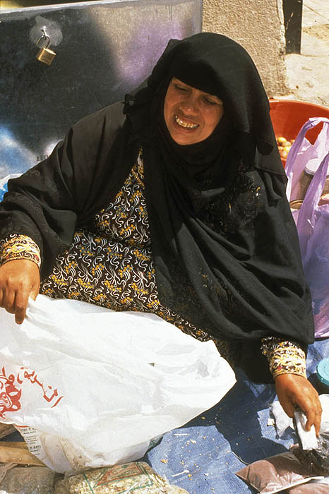 Woman vendor at Buraimi