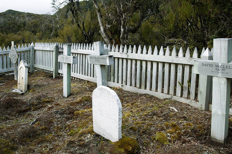 Graveyard at Hardwicke settlement, Erebus Cove