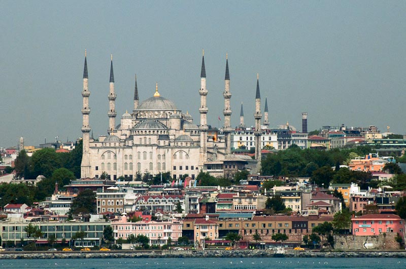 The Blue Mosque, seen from the Bosphorus