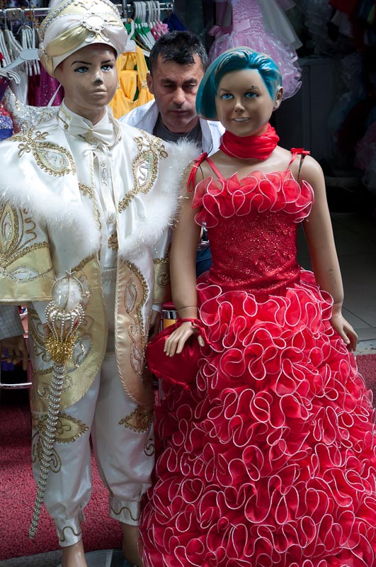 Prince and princess, with outfitter