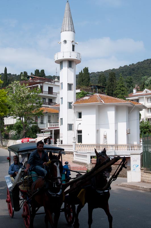 Village mosque and pony cart, Buyukada