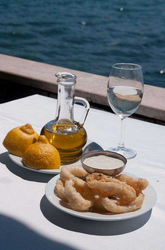 Seafood lunch at Rumeli Kavagi on the Bosphorus