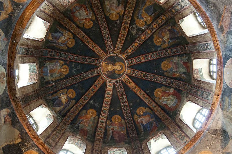 Domed ceiling of the Chora Church