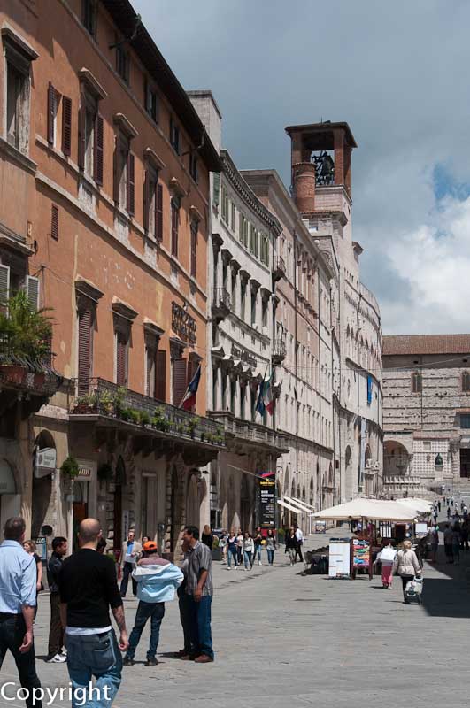 Corso Vanucci, the main street