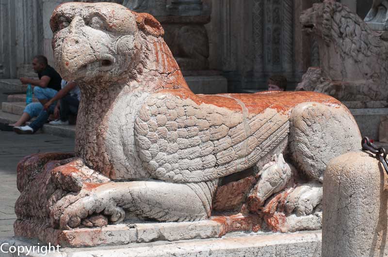 Mythical animal guarding the Duomo