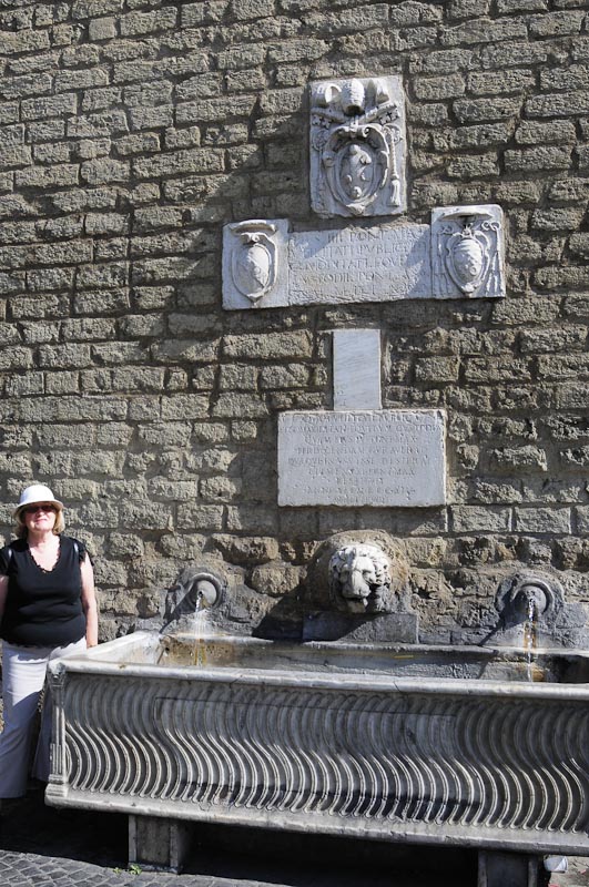 Street fountain near the Vatican