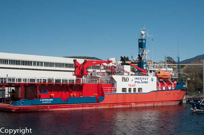 L'Astrolabe, the French Antarctic supply vessel