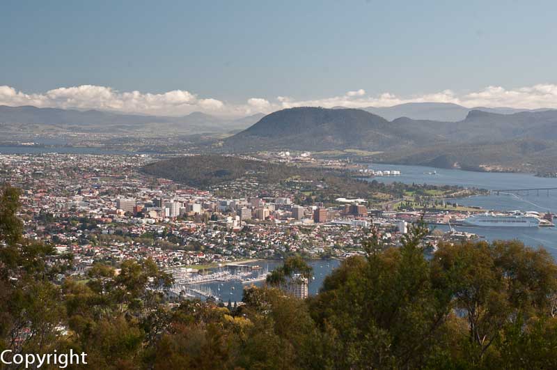 City view from Mt Nelson