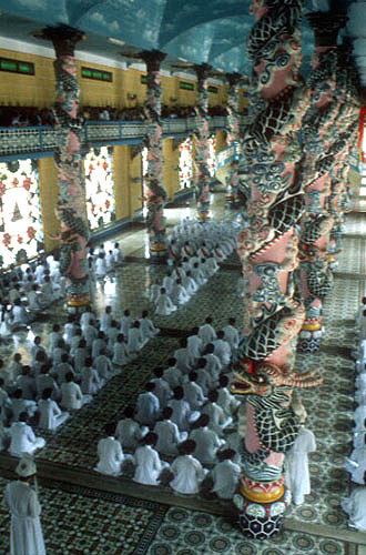 Cao Dai temple interior