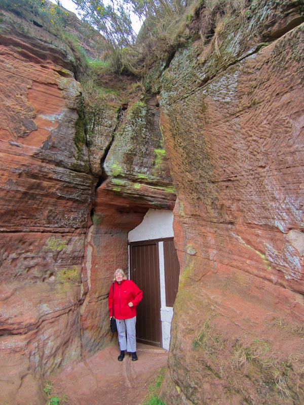 Rock houses at Kinver - we're better off where we are