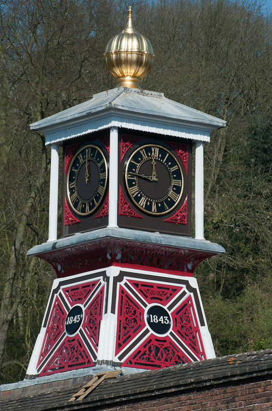 Iron clocktower at Coalbrookdale