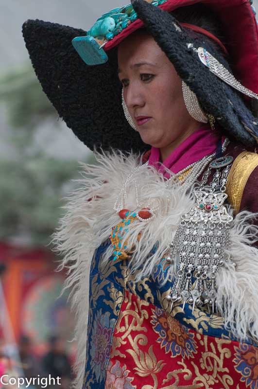 Ladakhi dancers perform at a carnival in Hunder