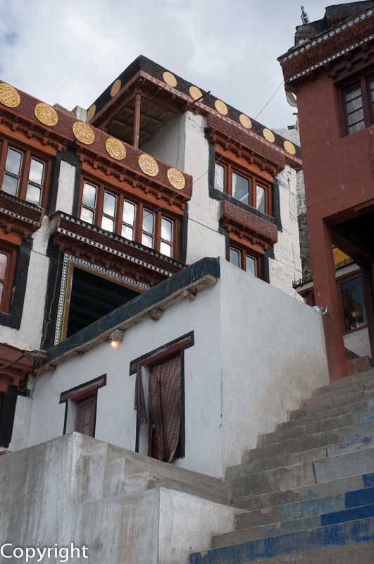 The centuries-old Gompa or monastery at Diskit