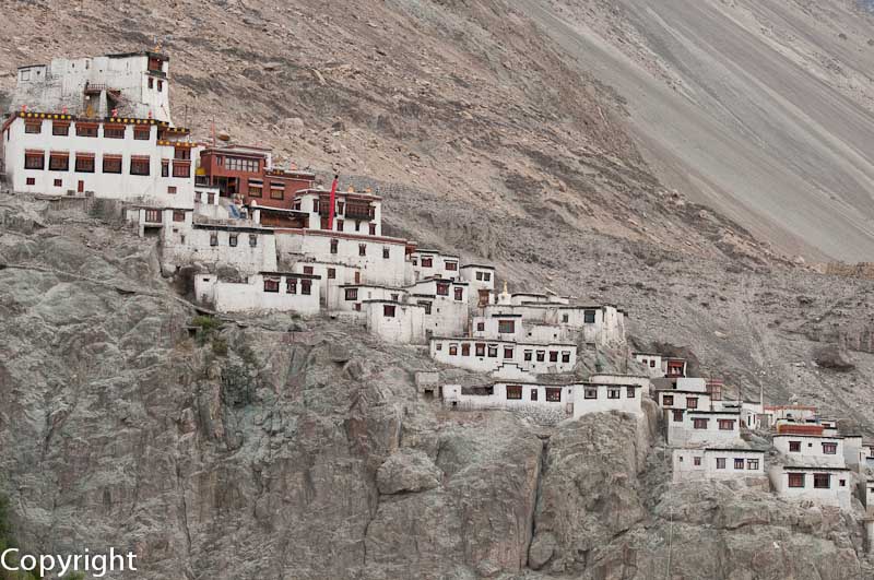 Diskit Gompa clings to its hillside
