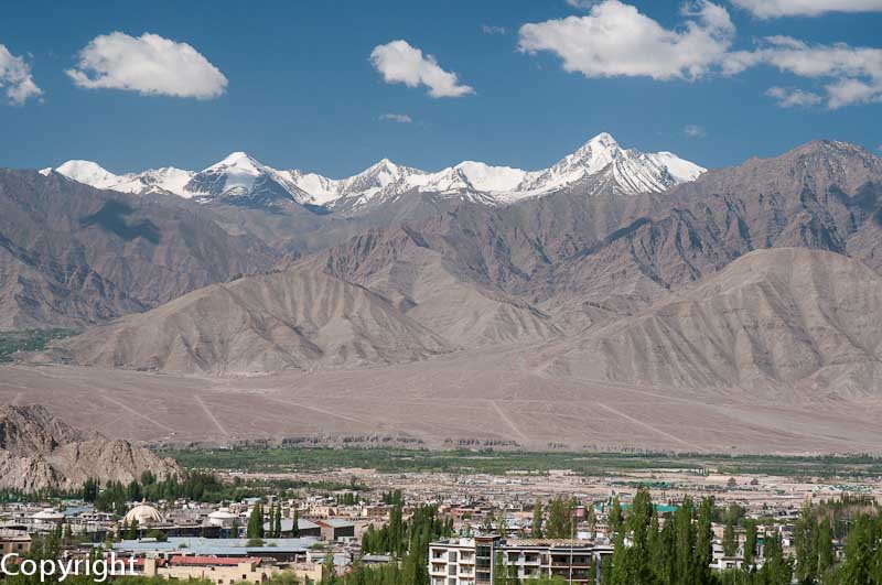 Stok Kangri, 6123 m, overlooks Leh