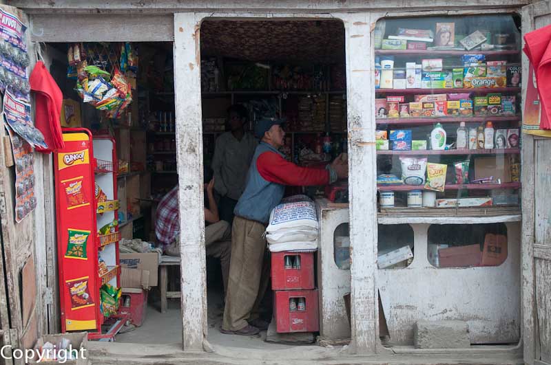 Storekeeper in the Old Town of Leh
