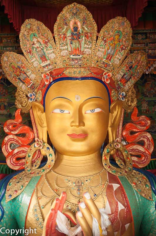 Golden Buddha at Thikse Gompa
