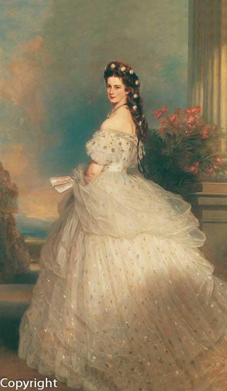 The 1865 Winterhalter portrait of the Empress Elisabeth 
