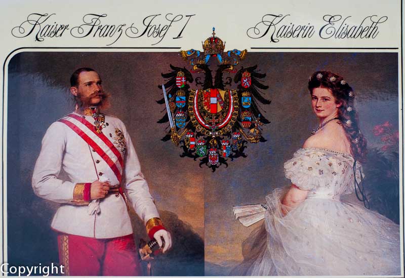 Franz Josef and Elisabeth, circa 1865 (from a postcard)