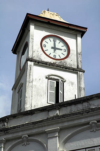 Clocktower on the Chartered Bank corner, Phuket Town