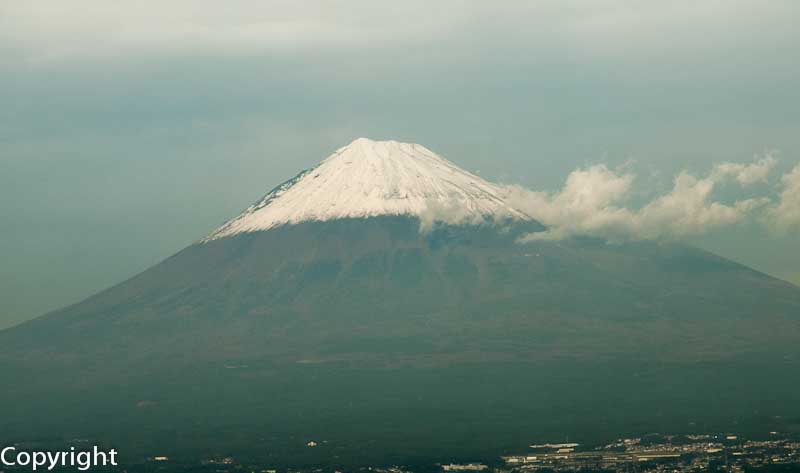 Mt Fuji, seen from the Bullet Train