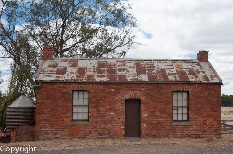 Pioneer cottage on the town's outskirts