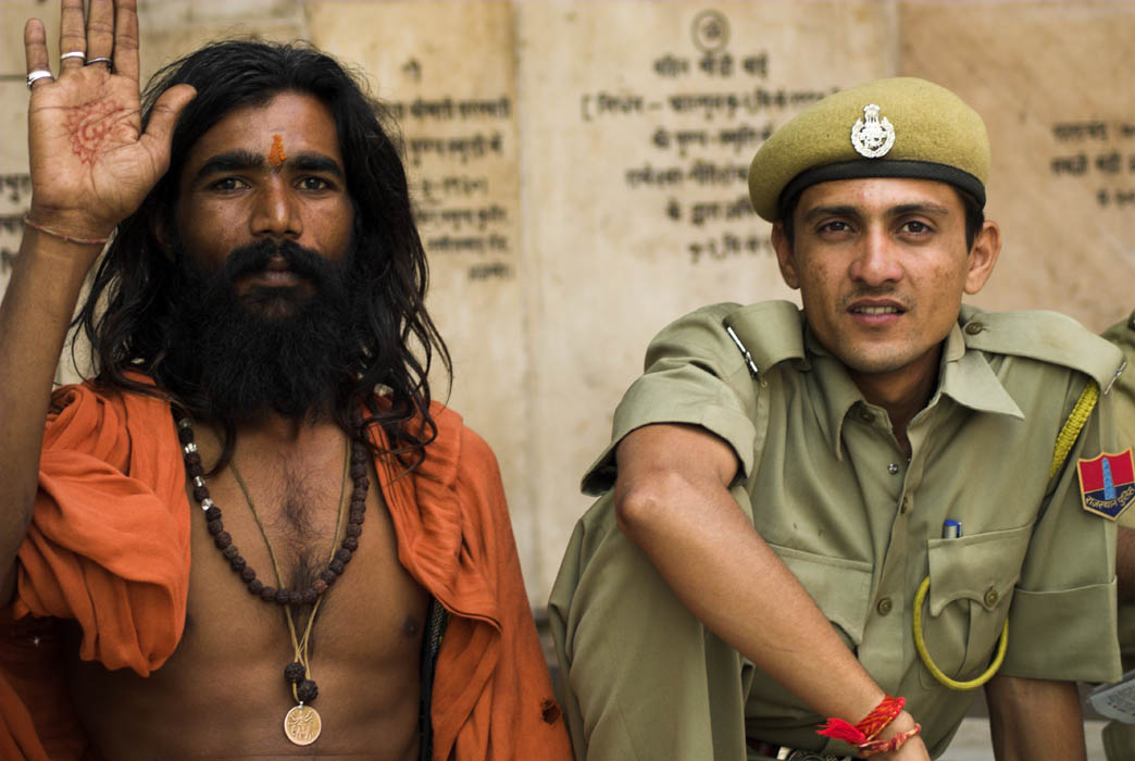 Sadhu and friend, Pushkar, India