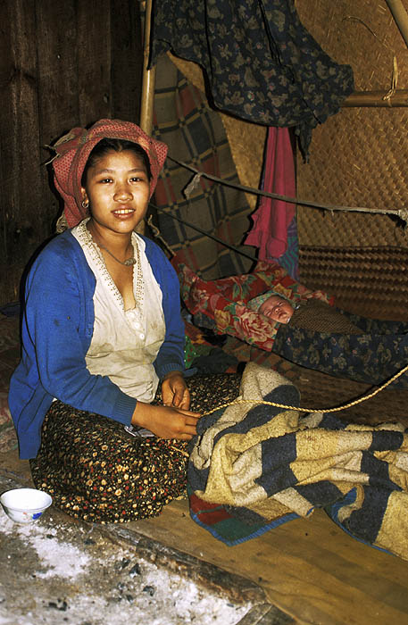 Palaung tribal mother and baby, Burma