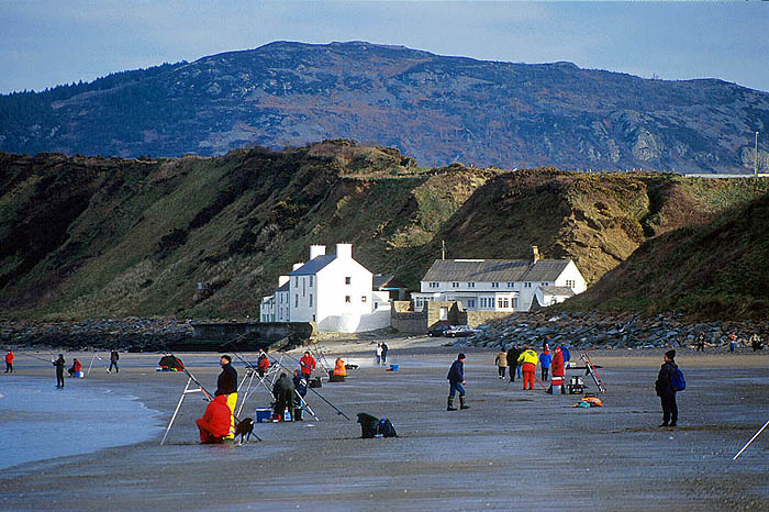 Fishing competition on the beach at Porthdinllaen, Llyn Peninsula