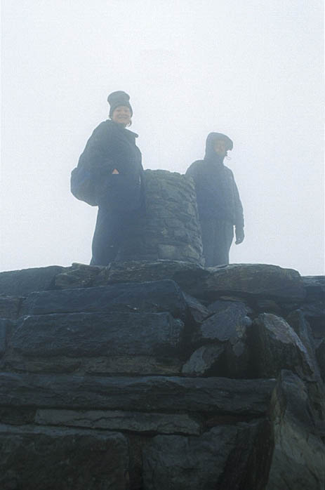 Summit cairn on Mt Snowdon
