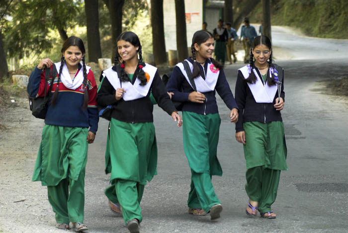 Garwhali schoolgirls