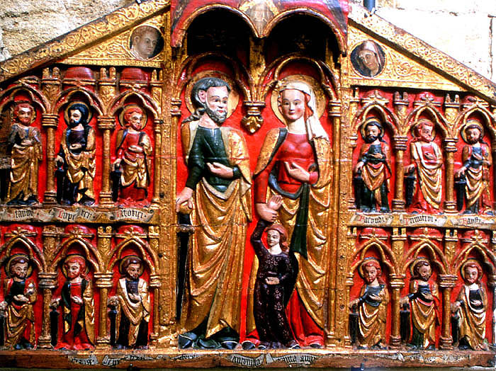Retablo or altar piece in the Leon Museum