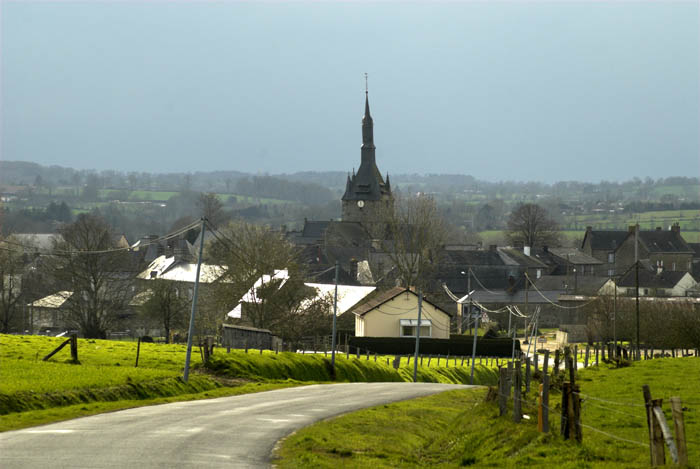 Brece, the nearest village, with its 15th-century church spire
