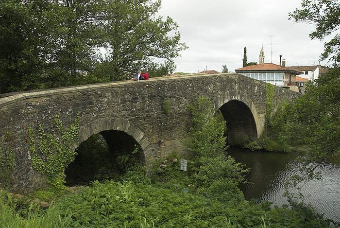 Medieval bridge at Furelos, Galicia