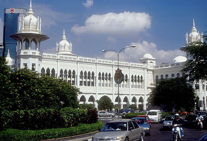 Kuala Lumpur Station, designed by the British to withstand heavy snowfalls!