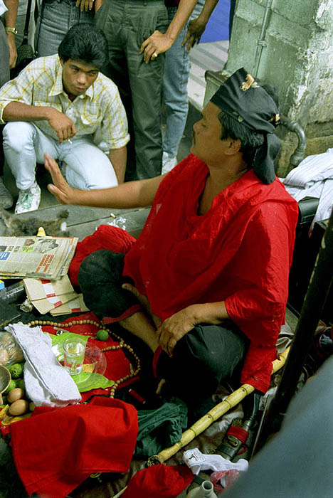 Bomoh or Malay folk healer in Kuala Lumpur