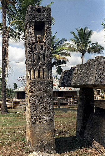 Megalithic effigies honour the marapu or ancestors