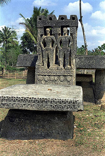 Megalithic effigies honour the marapu or ancestors