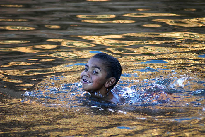 Swimming at Glen Helen