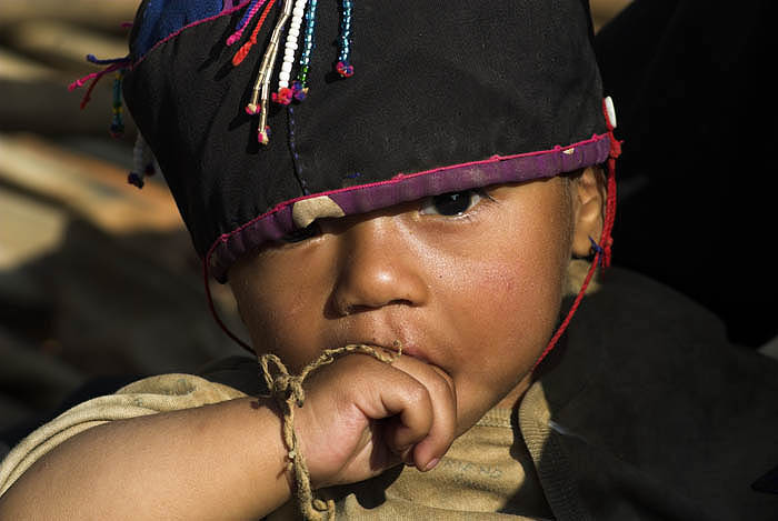 An Eng infant near Kengtung, Myanmar