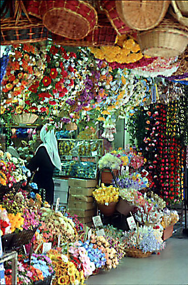 Flower stall in Chinatown