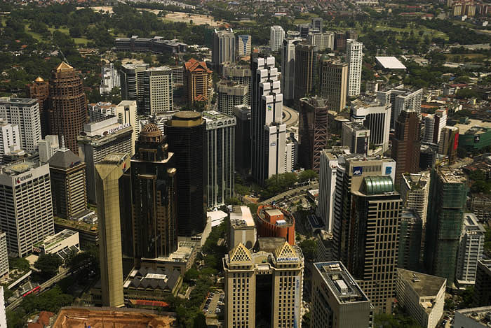 View of Bukit Bintang from the KL Tower