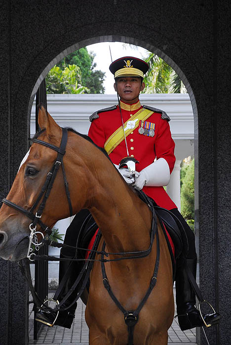 Mounted guard at the Istana Negara, the State Palace