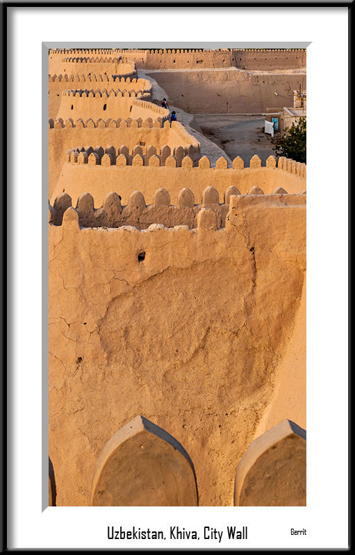 Uzbekistan, Khiva, city wall